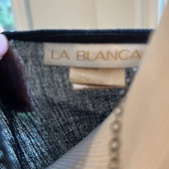 La Blanca 100% Cotton Swim Cover Up, Black, Size Small, EUC - Picture 5 of 6